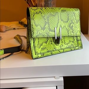 Neon Snakeskin bag